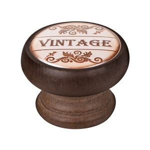 bouton meuble vintage bois couleur noyer vintage 450ng27