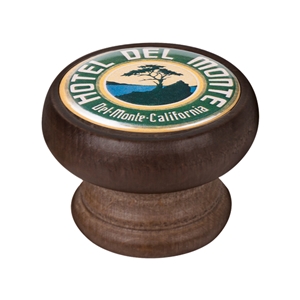 bouton meuble vintage bois couleur noyer hotel del monte 450ng66