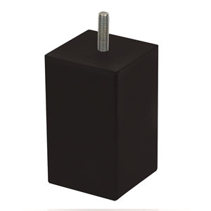 pata madera cuadr. 60*100mm haya laca negra pied bois carre 60*100mm hetre laque noir