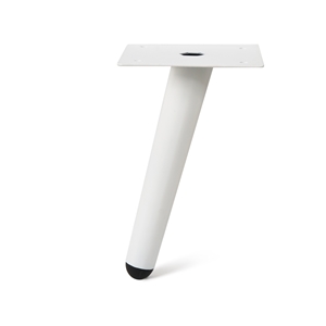pied metal conique incline 150mm finition blanc meuble nordique scandinave pied metal conique incline 150mm finition blanc meuble nordique scandinave
