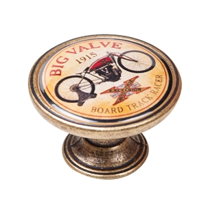 bouton meuble vintage vieux laiton big valve 550br09