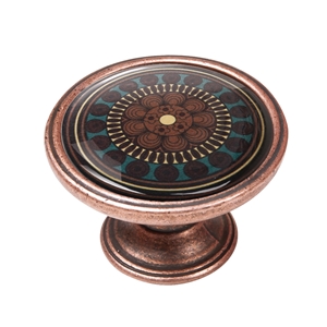 bouton meuble vintage vieux cuivre arabesque 1 550cb07