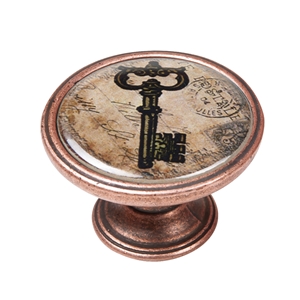 bouton meuble vintage vieux cuivre clef 1 550cb42