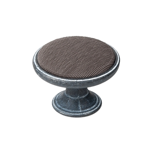 bouton metal pour meuble 37mm oxyde decape avec tissu vison bouton metal pour meuble 37mm oxyde decape avec tissu vison