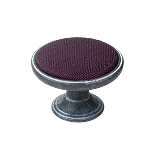 bouton metal pour meuble 37mm oxyde decape avec tissu bordeaux bouton metal pour meuble 37mm oxyde decape avec tissu bordeaux