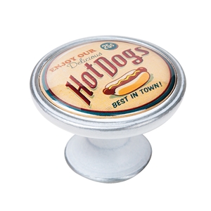 bouton meuble vintage argent patine hot dogs 550pb10
