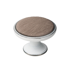 bouton metal pour meuble 37mm argent patine avec tissu sable bouton metal pour meuble 37mm argent patine avec tissu sable