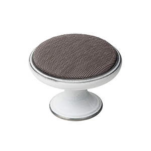 bouton metal pour meuble 37mm argent patine avec tissu vison bouton metal pour meuble 37mm argent patine avec tissu vison