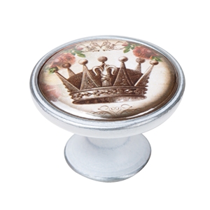 bouton meuble vintage argent patinee couronne 1 550pb54
