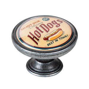 bouton meuble vintage argent vieilli hot dogs 550pt10