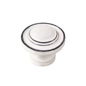 bouton fer vieilli patine blanc poignee meuble shabby chic vintage 560bl