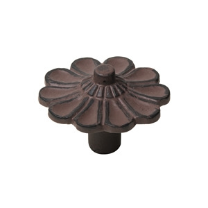 bouton fer vieilli patine brun poignee meuble shabby chic vintage 562ma