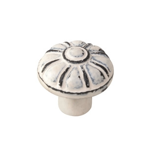 bouton fer vieilli patine blanc poignee meuble shabby chic vintage 563bl