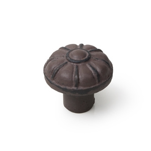 bouton fer vieilli patine brun poignee meuble shabby chic vintage 563ma