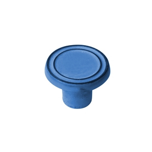 pomo hierro envejecido patina azul tiradores vintage mueble desgastado tiza 564az