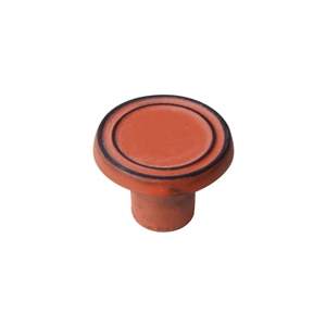 pomo hierro envejecido patina naranja tiradores vintage mueble desgastado tiza 564na