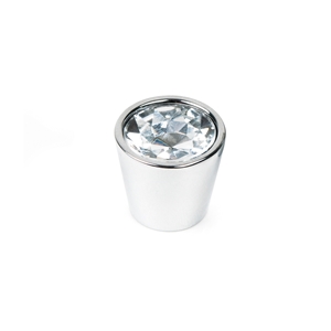 bouton conique verre sculpte incruste meuble swarovski ap1036