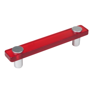 poignee rouge chrome mat meuble enfants 620rj