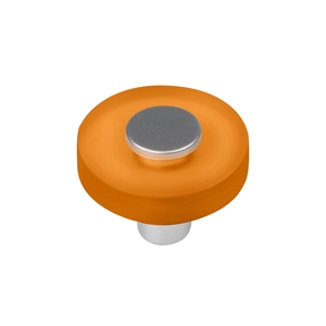 poignee bouton rond orange chrome mat meuble enfants 622na