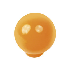 boule abs 24mm orange brillant design jeunesse 626na
