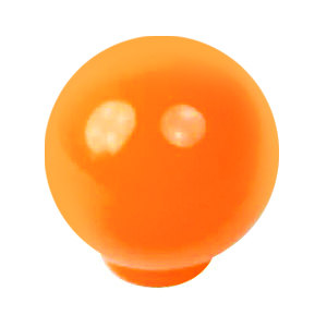 boule abs 29mm orange brillant design jeunesse 626na1