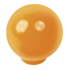 boule abs 34mm orange brillant design jeunesse 626na2