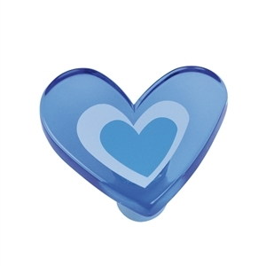 pomos tiradores corazon metacrilato azul puerta mueble infantiles juve 666azx