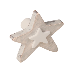 poignee bouton etoile bois sable shabby chic tiroir meuble bebe ap1057