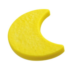 poignee lune plastique oranger meuble acrylique 688am