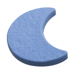 poignee lune plastique bleu clair meuble acrylique 688az