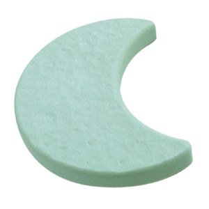 poignee lune plastique vert meuble acrylique 688ve