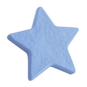 poignee etoile plastique bleu clair meuble acrylique 689az