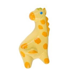 poignee bouton girafe resine peinte a la main meuble enfants 709r1