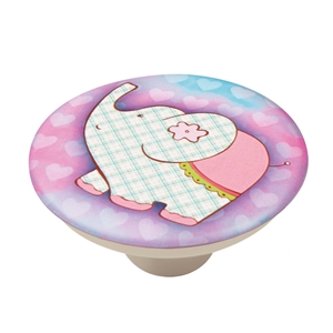 bouton abs serigrafie elephant pour meuble enfants ap1069