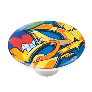 pomo abs con serigrafia grafiti para mueble infantil ap1145