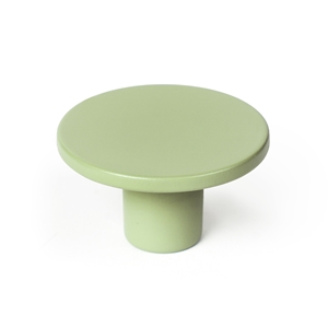 bouton plastique 40mm abs peint vert menthe mat