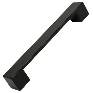 tirador asa de mueble abs pintado negro mate puerta armario cocina 7740ne