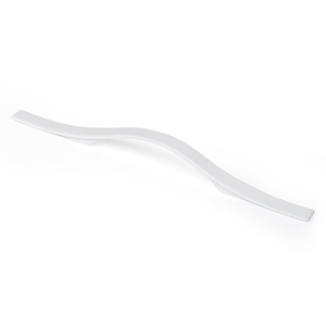 poignee metallique 96mm ext200mm blanc mat peint