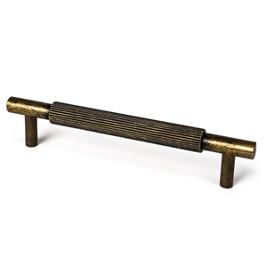 poignee moletee en aluminium 160mm bronze antique