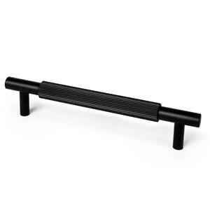poignee moletee en aluminium 160mm noir mat