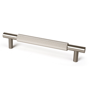 poignee moletee en aluminium 160mm acier inoxydable mat
