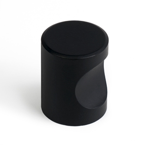 bouton aluminium 20mm noir mat