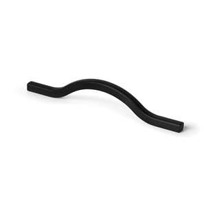poignee de cuisine 160/192mm noir mat longueur totale 210mm