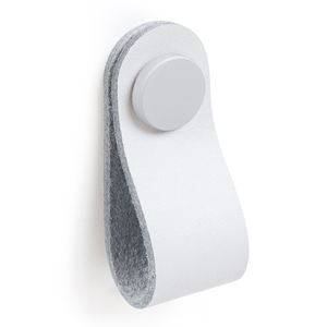 bouton en cuir naturel blanc bouton en metal blanc