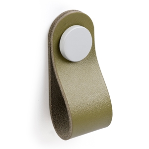 bouton en cuir naturel bouton vert bouton en metal blanc