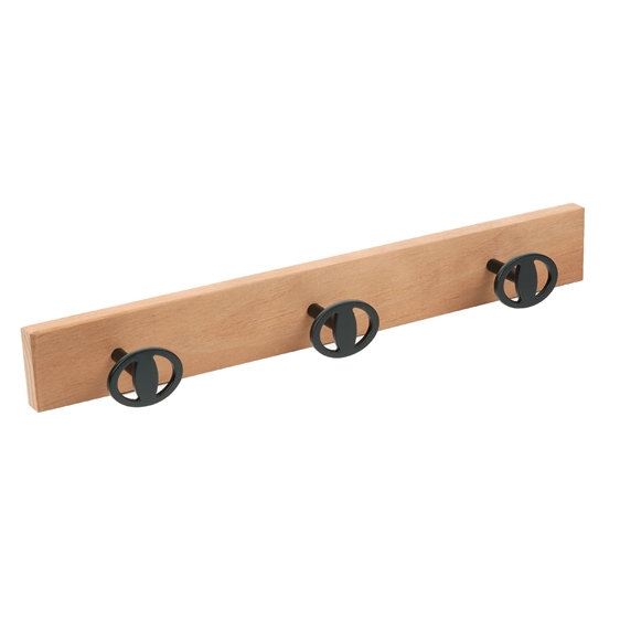porte manteaux mural couleur vieux hetre boutons fer noir ap1182