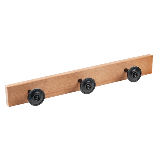 porte manteaux mural couleur vieux hetre boutons fer noir ap1203