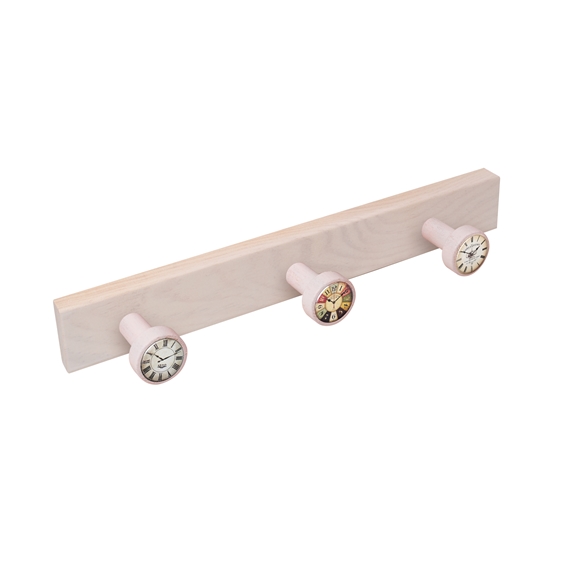 percha pared pomos madera decape blanco pomos relojes vintage retro ap1216