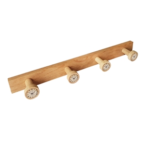 percha pared pomos madera haya vieja pomos reloj cafe vintage retro ap1235