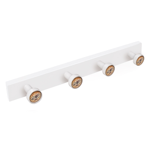 hanger knobs white painted wood knobs big valvle furniture hook retro vintage design tienda precio venta online 9030bl
